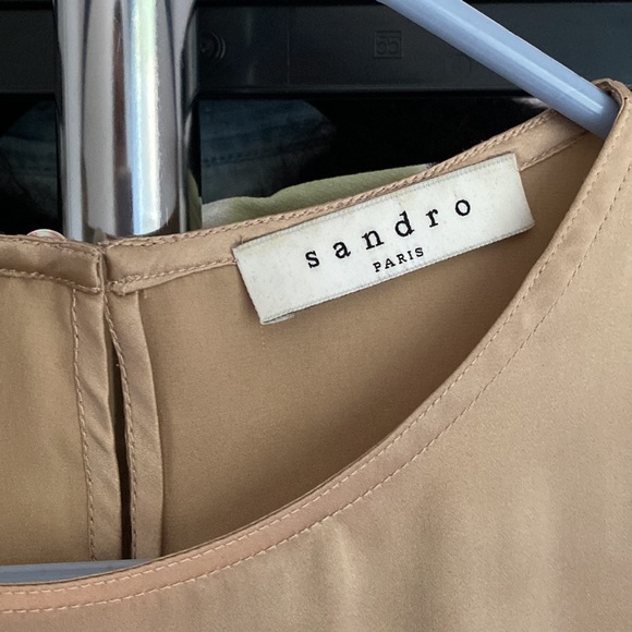 Sandro silk & lace tee - Picture 3 of 4